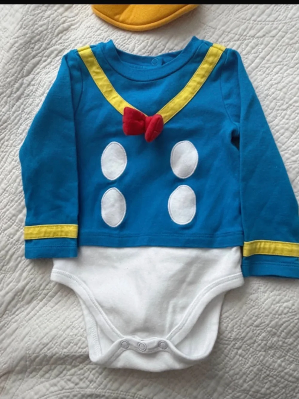 Disney Blue Donald Duck Toddler Costume Bodysuit with Hat